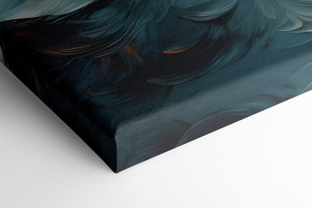 Two images of flowers on a canvas Two images of flowers on a canvas