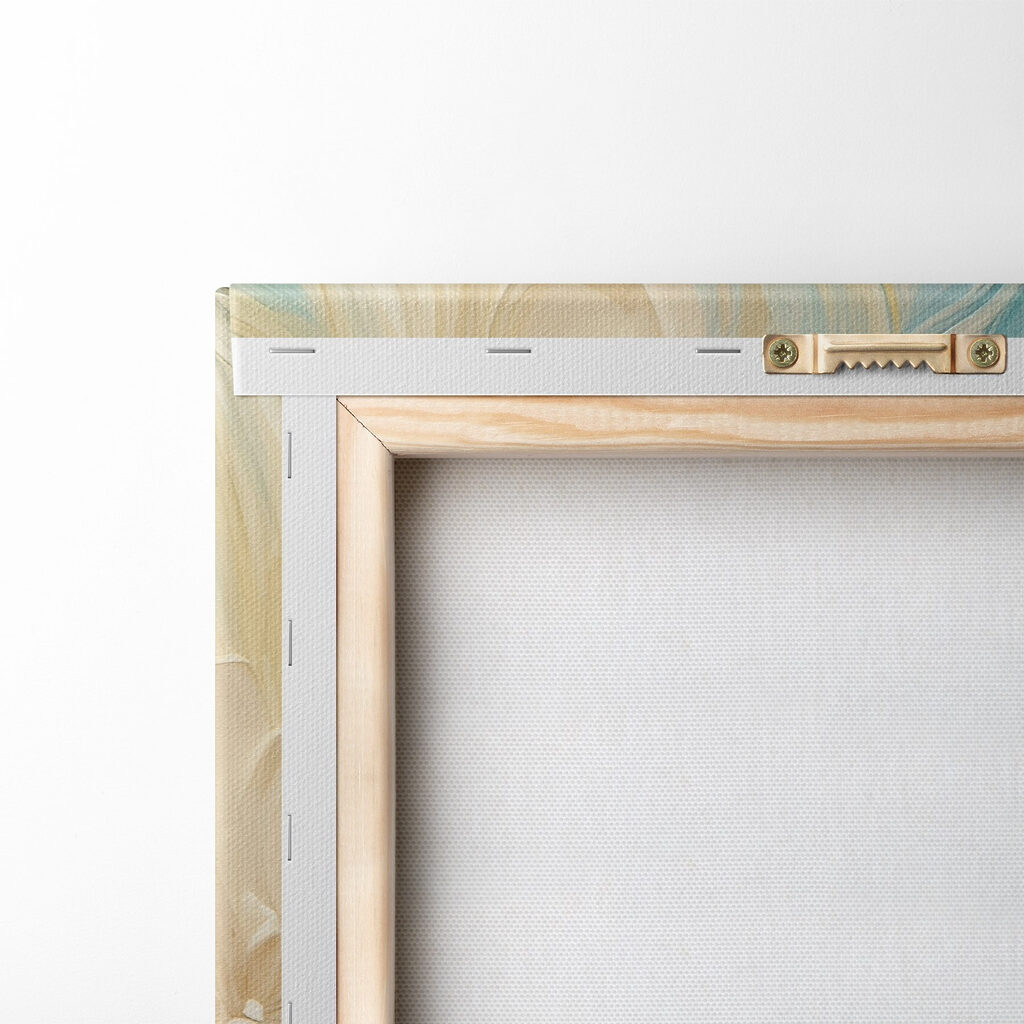 Two images of flowers on a canvas Two images of flowers on a canvas