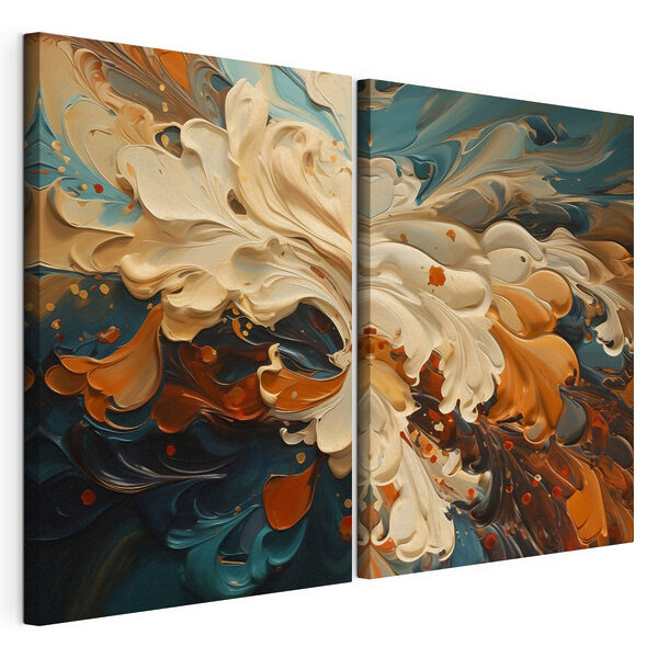 Deux images de couleurs différentes Impression sur toile modulaire Deux images de couleurs différentes