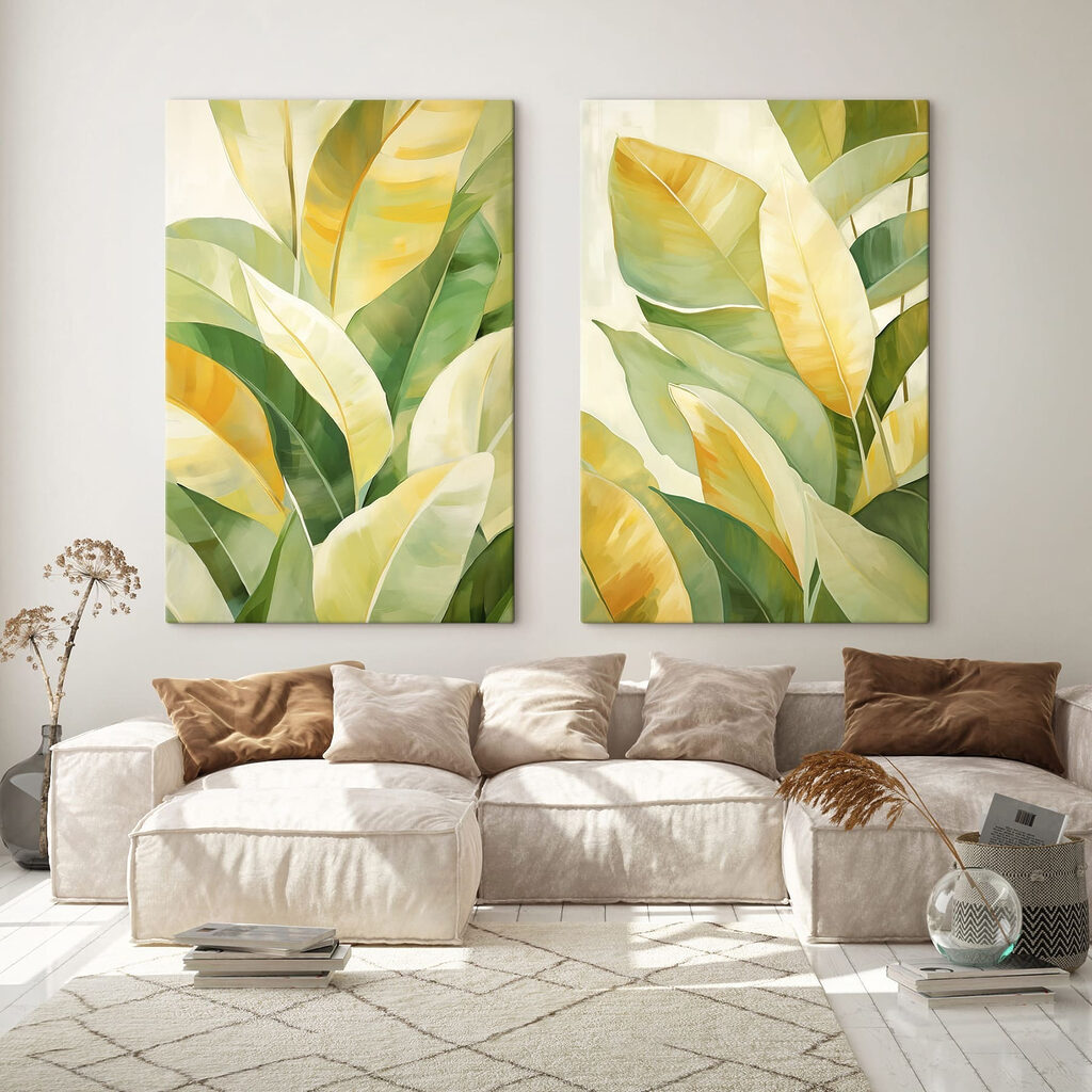 Vibrant Leaves in Soft Shades Vibrant Leaves in Soft Shades
