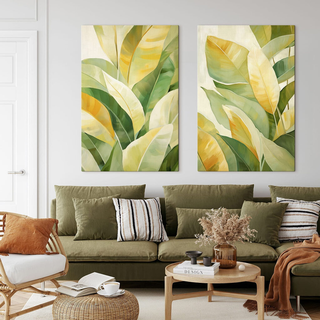 Vibrant Leaves in Soft Shades Vibrant Leaves in Soft Shades