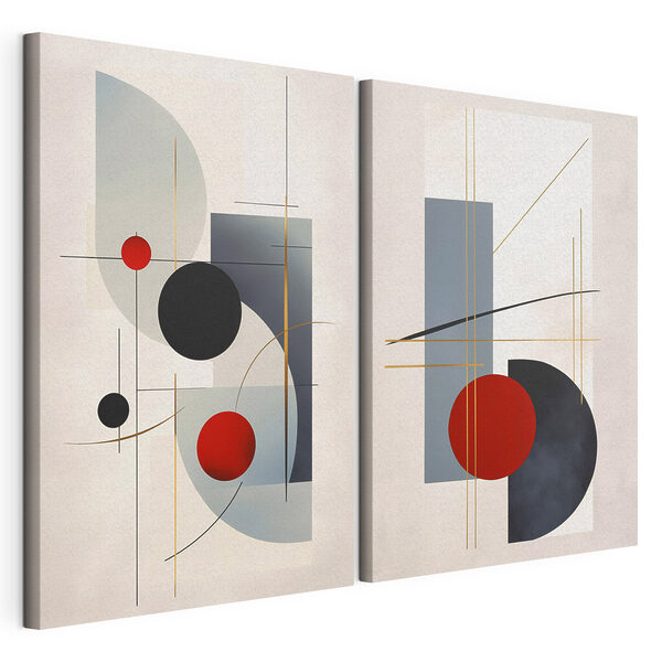 Impression sur toile modulaire Deux représentations de l'art
