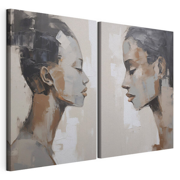 Tableau représentant une femme Impression sur toile modulaire Tableau représentant une femme