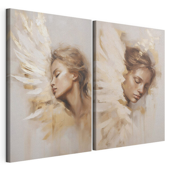 Tableau représentant une femme ailée Impression sur toile modulaire Tableau représentant une femme ailée