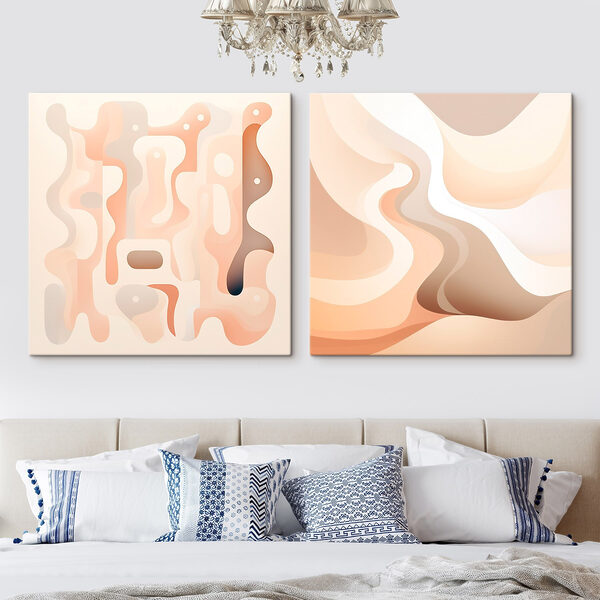 Soft curves in warm colors Soft curves in warm colors