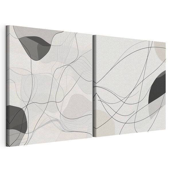 Des lignes dynamiques créent une harmonie tout en douceur Impression sur toile modulaire Des lignes dynamiques créent une harmonie tout en douceur