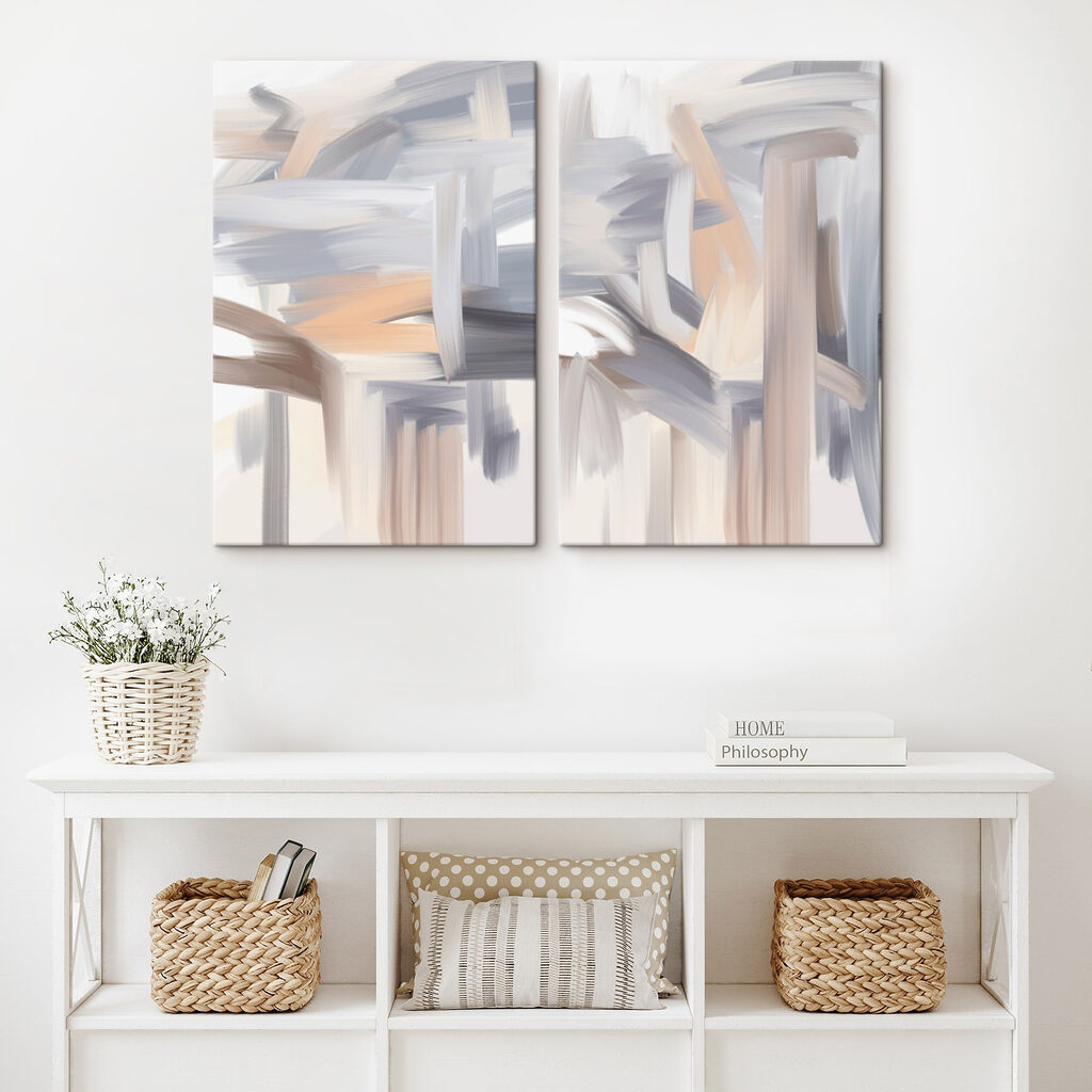 Abstract strokes in soft hues Abstract strokes in soft hues