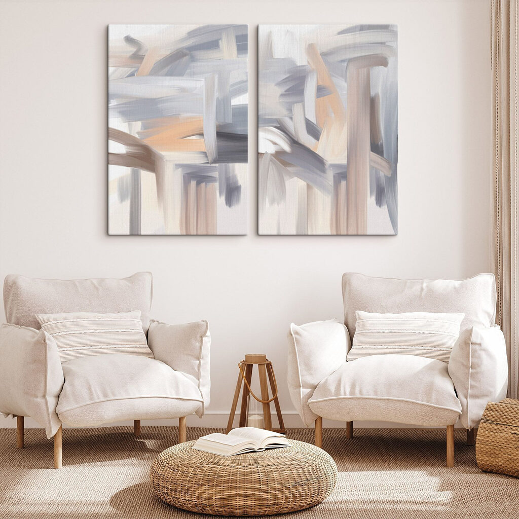 Abstract strokes in soft hues Abstract strokes in soft hues