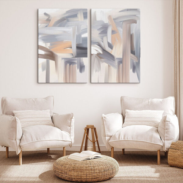 Abstract strokes in soft hues Abstract strokes in soft hues