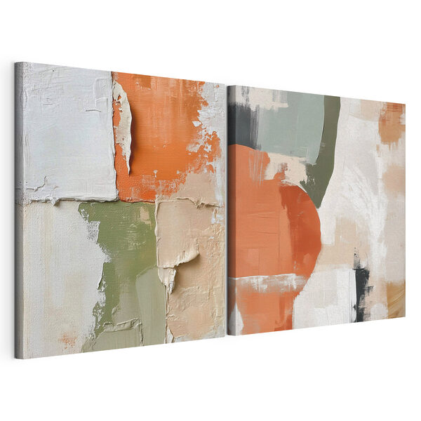 Peinture de différentes couleurs Impression sur toile modulaire Peinture de différentes couleurs