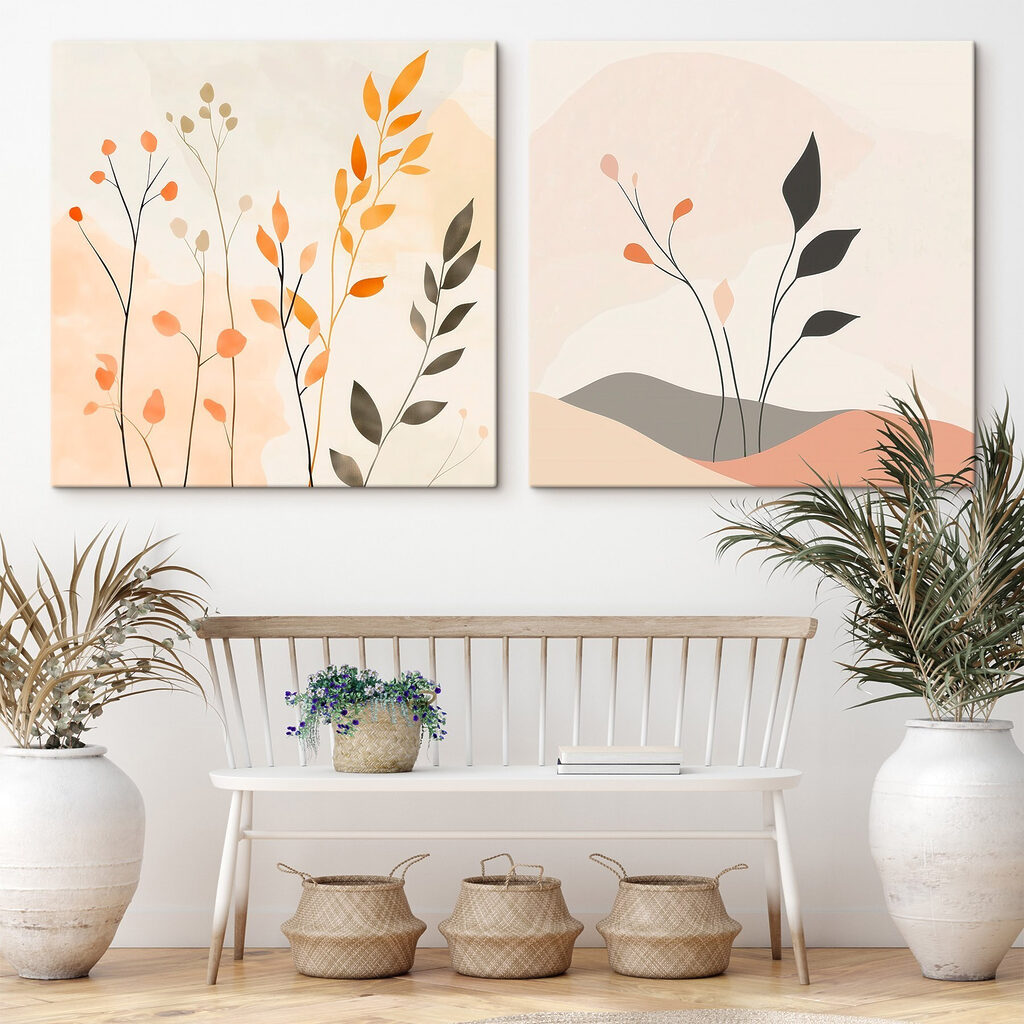 Two images of plants Two images of plants