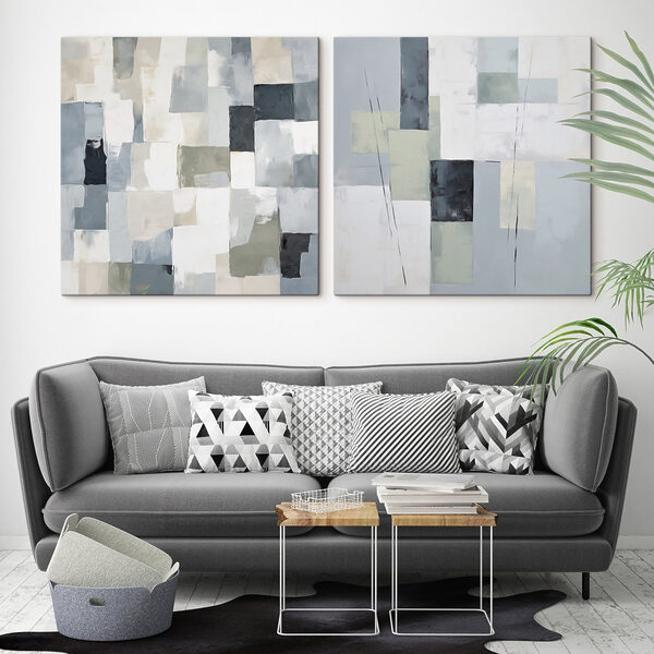 Painting of squares and rectangles Painting of squares and rectangles