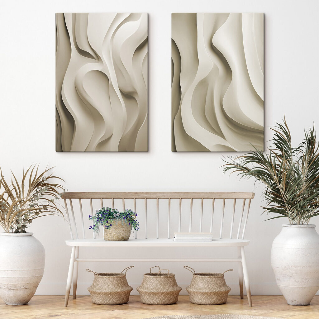 Flowing lines in neutral tones Flowing lines in neutral tones