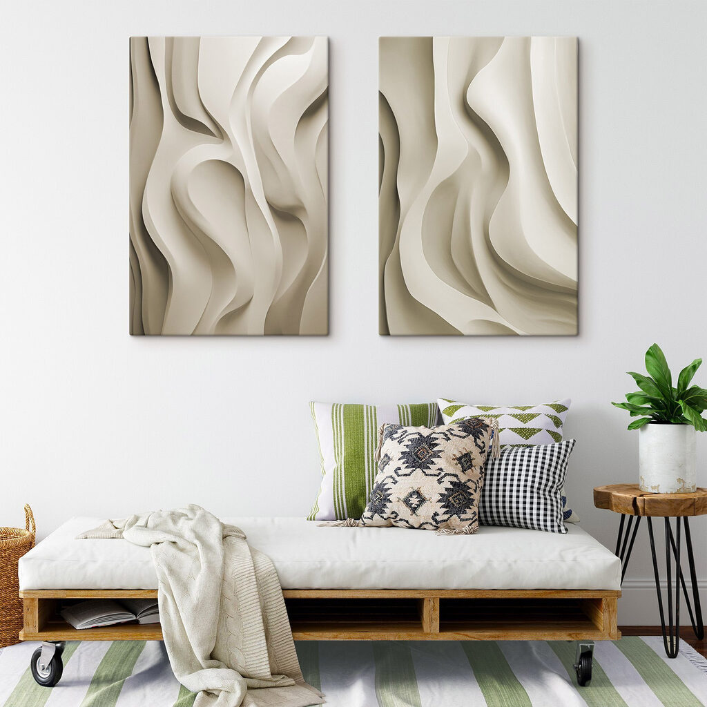 Flowing lines in neutral tones Flowing lines in neutral tones
