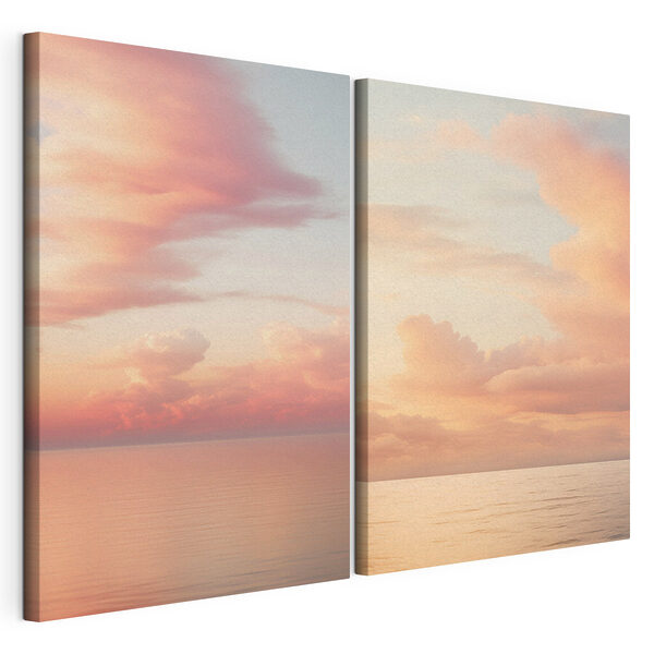 Impression sur toile modulaire Quelques nuages dans le ciel