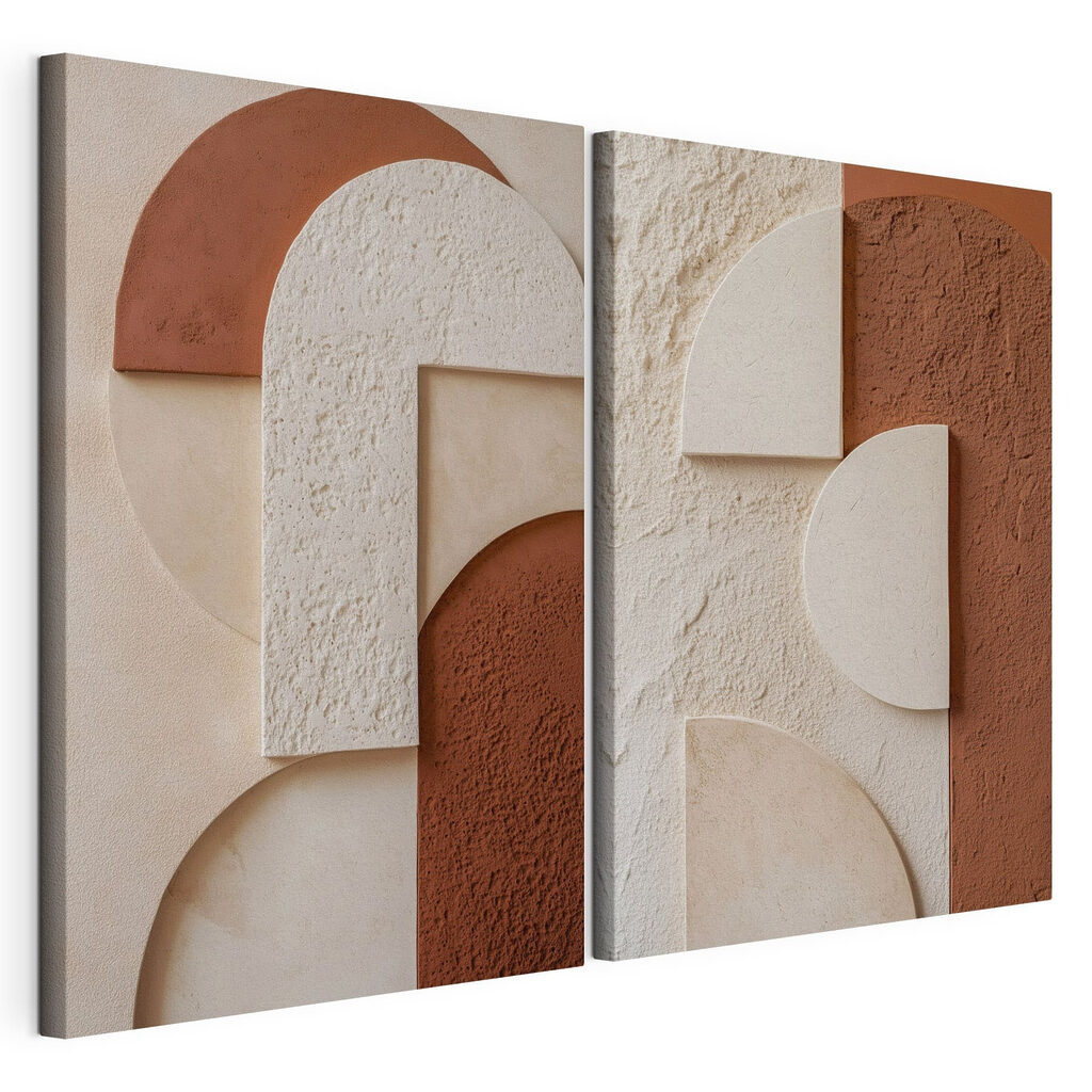 Elegant shapes in warm tones Elegant shapes in warm tones