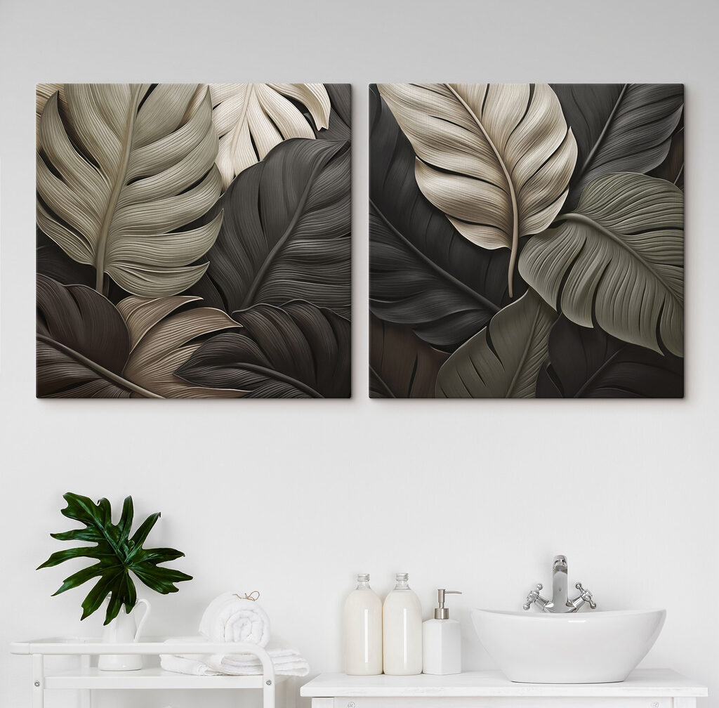 Elegant leaves in harmonious colors Elegant leaves in harmonious colors