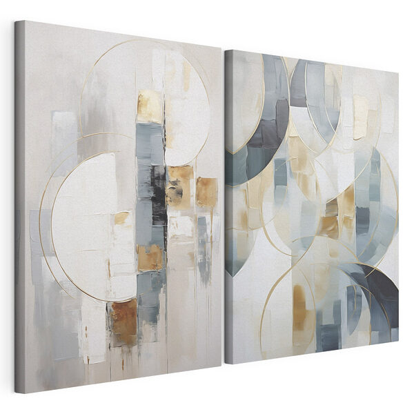 Impression sur toile modulaire Impression sur toile modulaire Deux tableaux de couleurs différentes (UGS : m30825)