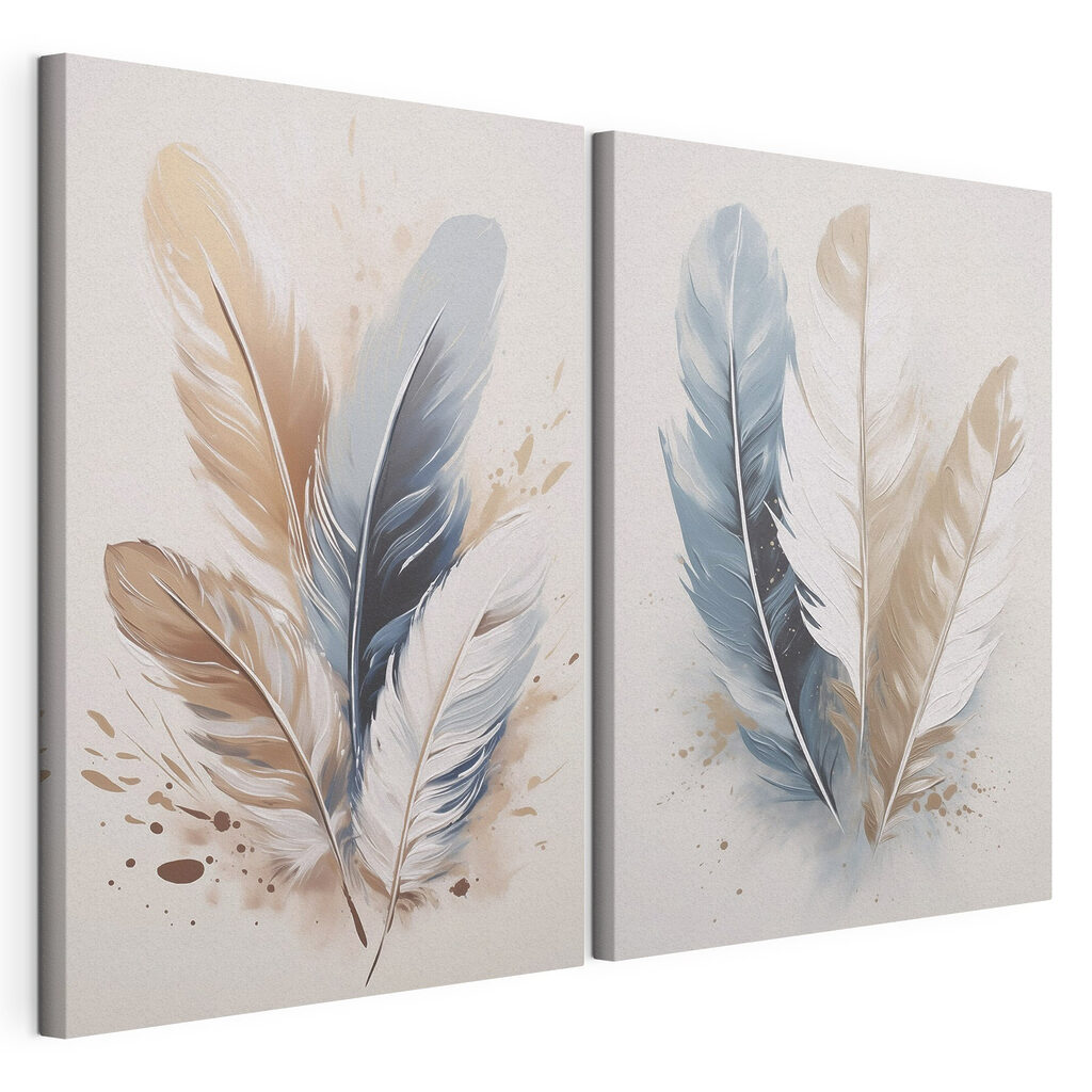 Gentle feathery elegance in soft hues Gentle feathery elegance in soft hues