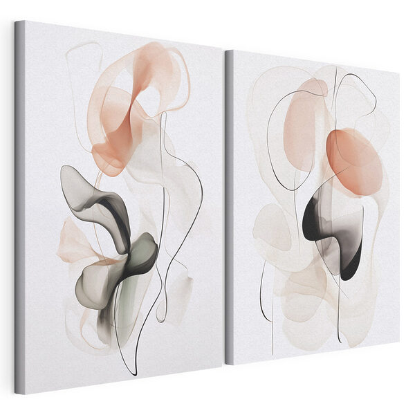 Impression sur toile modulaire Des formes fluides aux teintes douces (UGS : m30821) Impression sur toile modulaire Impression sur toile modulaire Des formes fluides aux teintes douces (UGS : m30821)