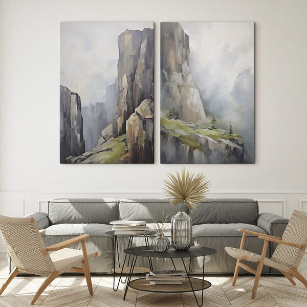 Painting of a mountain Painting of a mountain