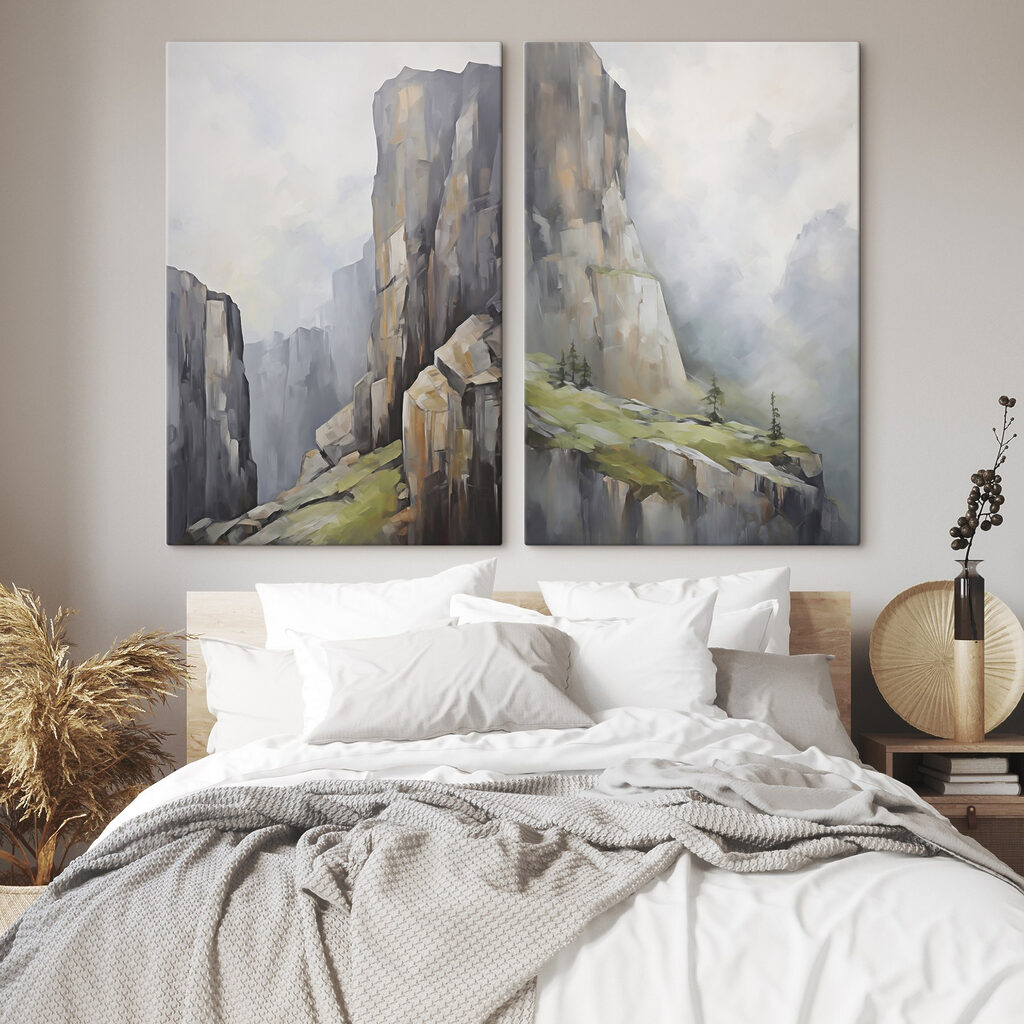 Painting of a mountain Painting of a mountain