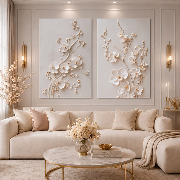 Elegant floral design in soft tones Elegant floral design in soft tones