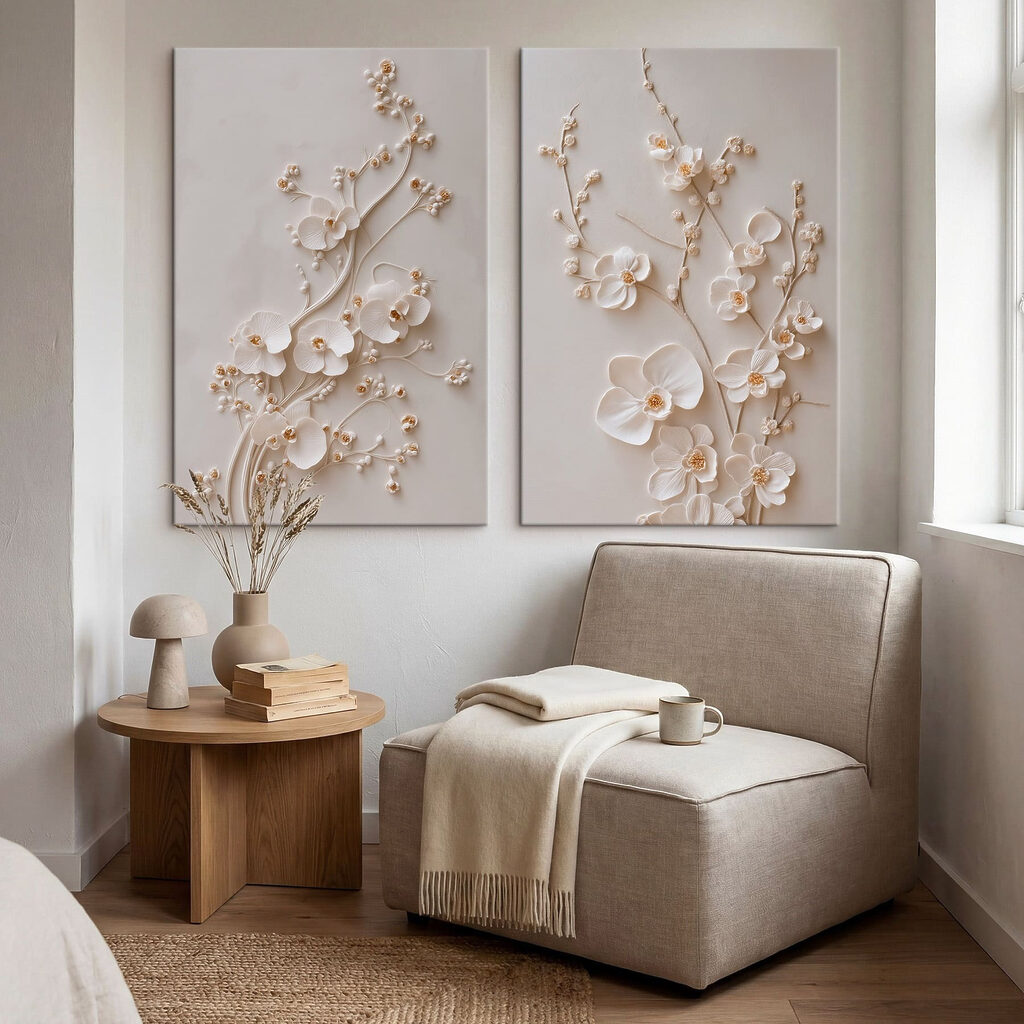 Elegant floral design in soft tones Elegant floral design in soft tones
