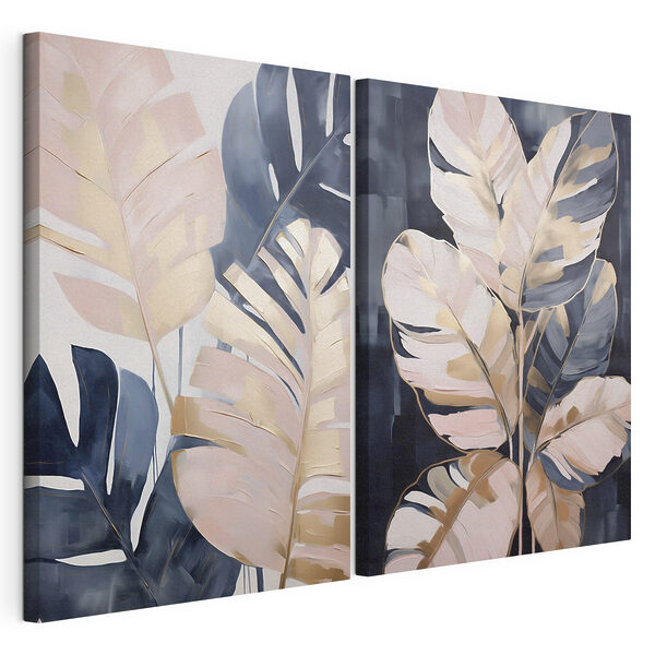 Impression sur toile modulaire Des feuilles luxuriantes et des couleurs vives s'harmonisent à merveille (UGS : m30783) Impression sur toile modulaire Impression sur toile modulaire Des feuilles luxuriantes et des couleurs vives s'harmonisent à merveille (UGS : m30783)