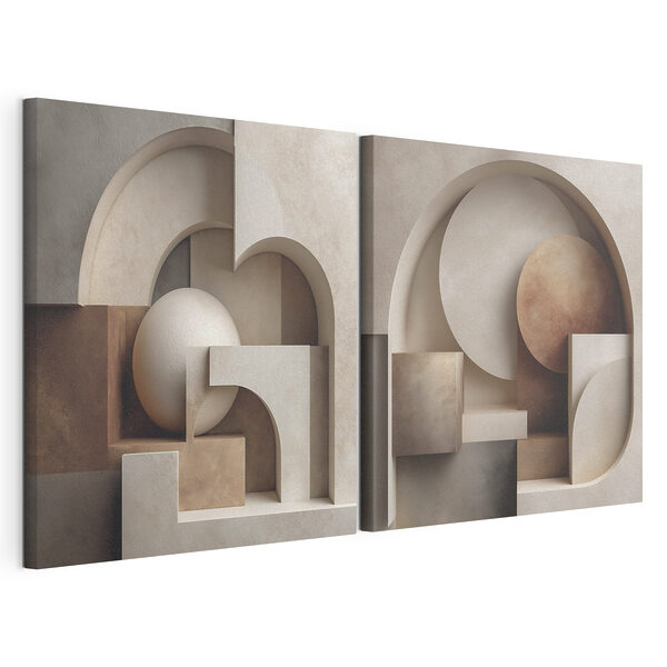 Impression sur toile modulaire Collage de quelques objets