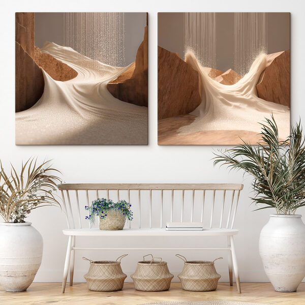 Sand flowing from a cliff Sand flowing from a cliff
