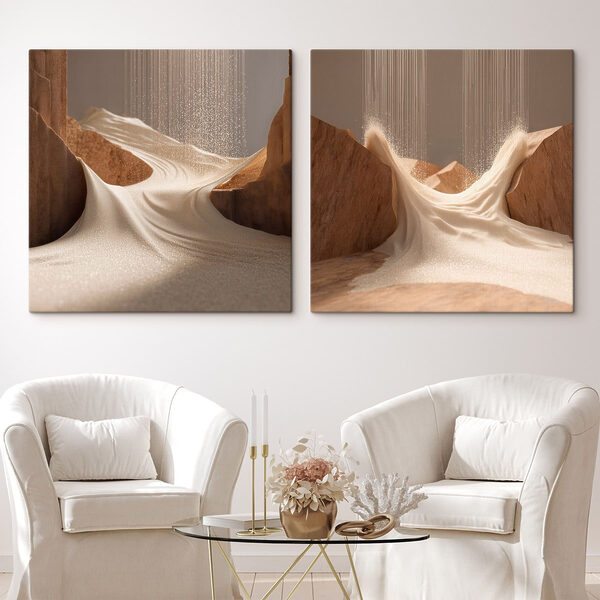 Sand flowing from a cliff Sand flowing from a cliff