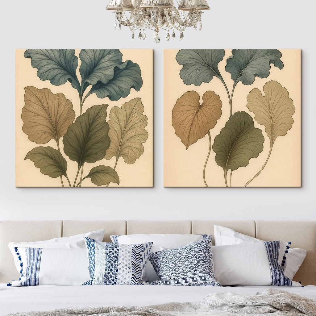 Delicate leaves in soft hues Delicate leaves in soft hues