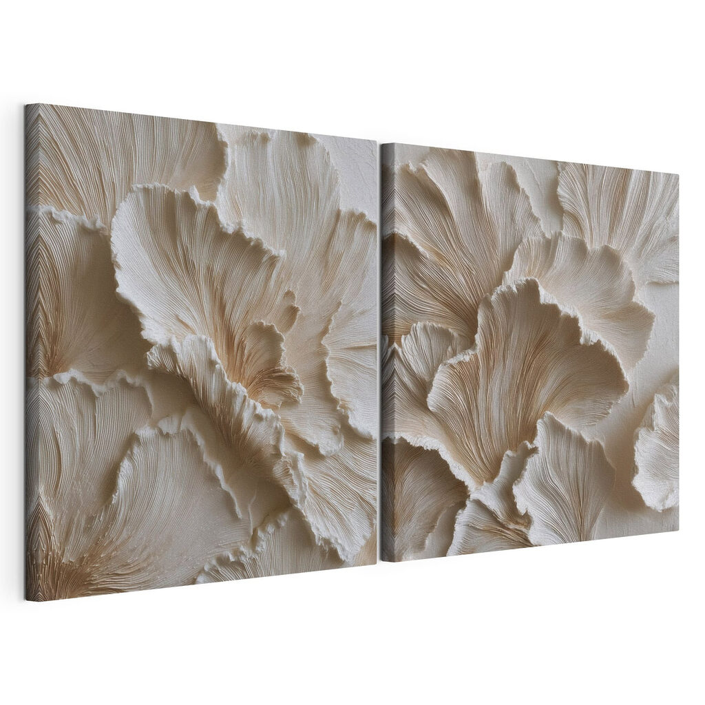 Intricate layers of cream-colored textures Intricate layers of cream-colored textures