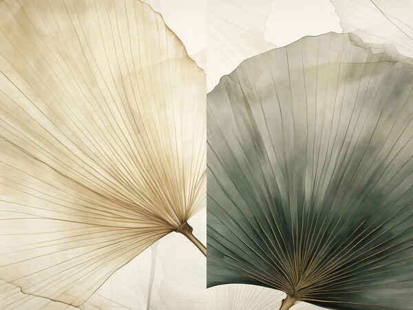 Delicate leaves in soft hues Delicate leaves in soft hues