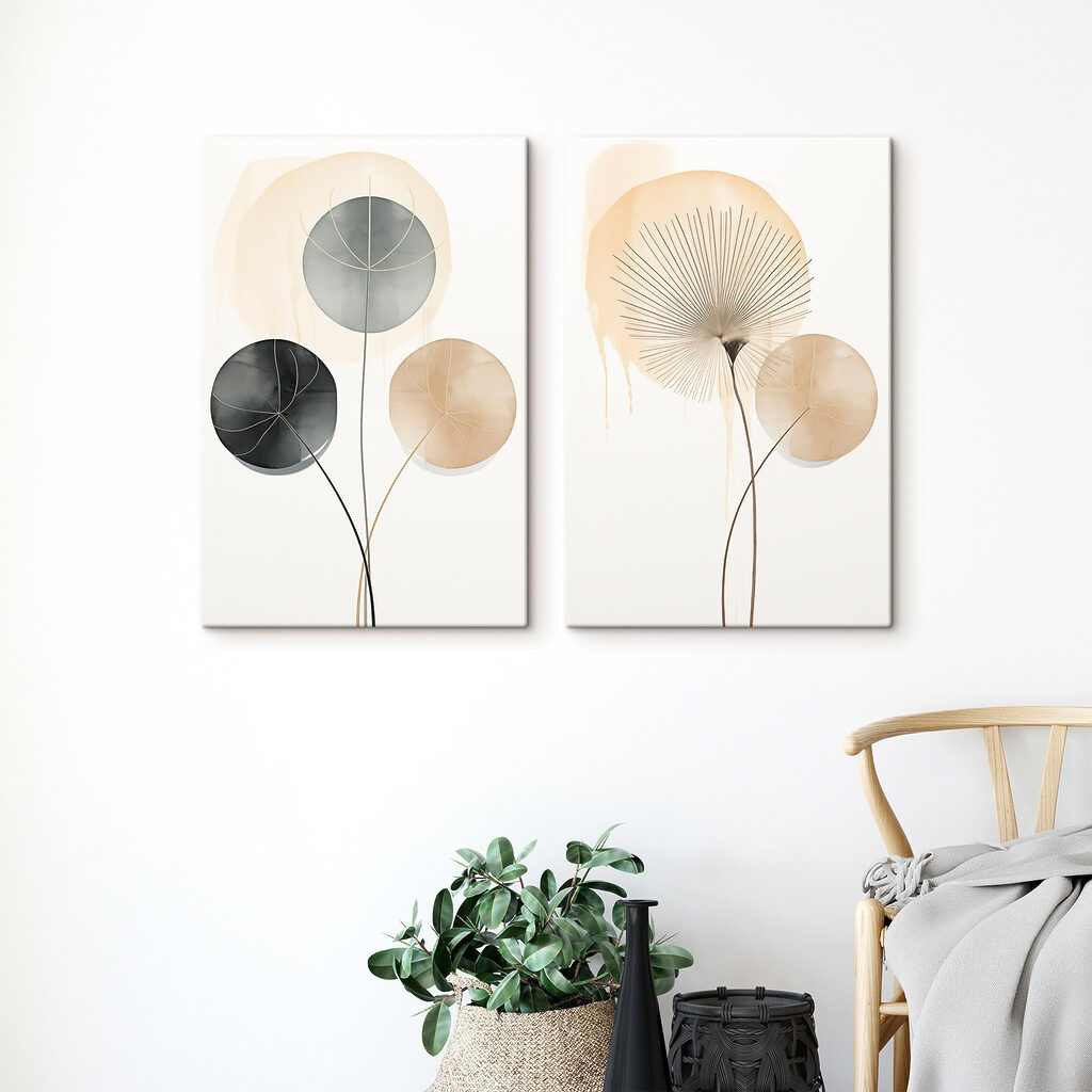 Soft shapes in muted colors Soft shapes in muted colors