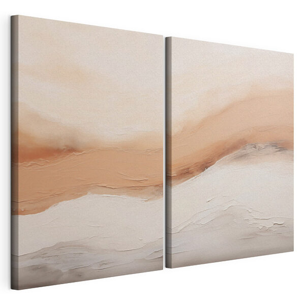 Des teintes douces se marient dans une harmonie sereine Impression sur toile modulaire Des teintes douces se marient dans une harmonie sereine
