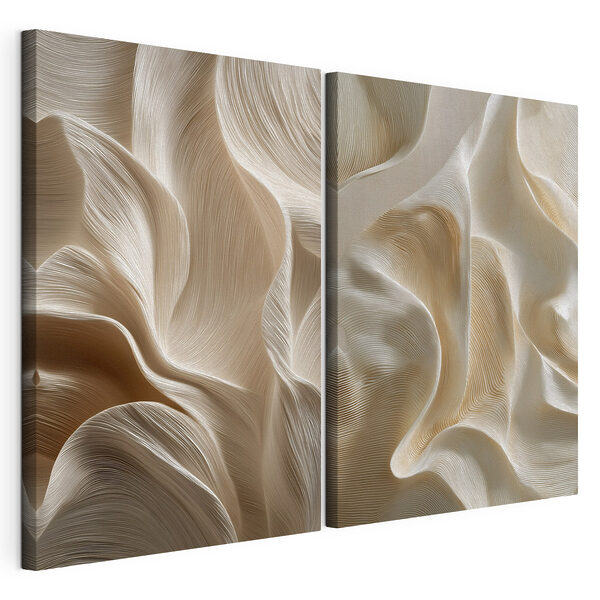 Motifs fluides aux teintes douces Impression sur toile modulaire Motifs fluides aux teintes douces