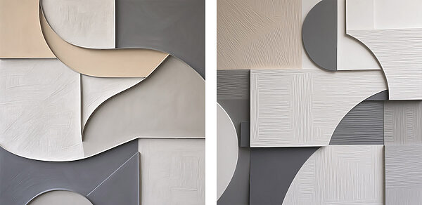 Abstract shapes in soothing colors Abstract shapes in soothing colors