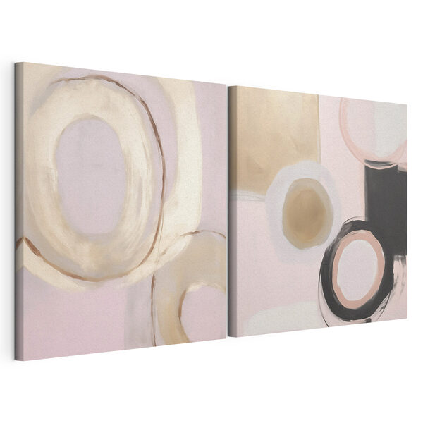Peinture de cercles et de cercles Impression sur toile modulaire Peinture de cercles et de cercles