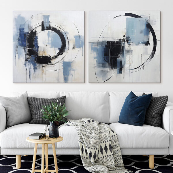 Two paintings of a circle Two paintings of a circle