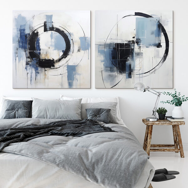 Two paintings of a circle Two paintings of a circle
