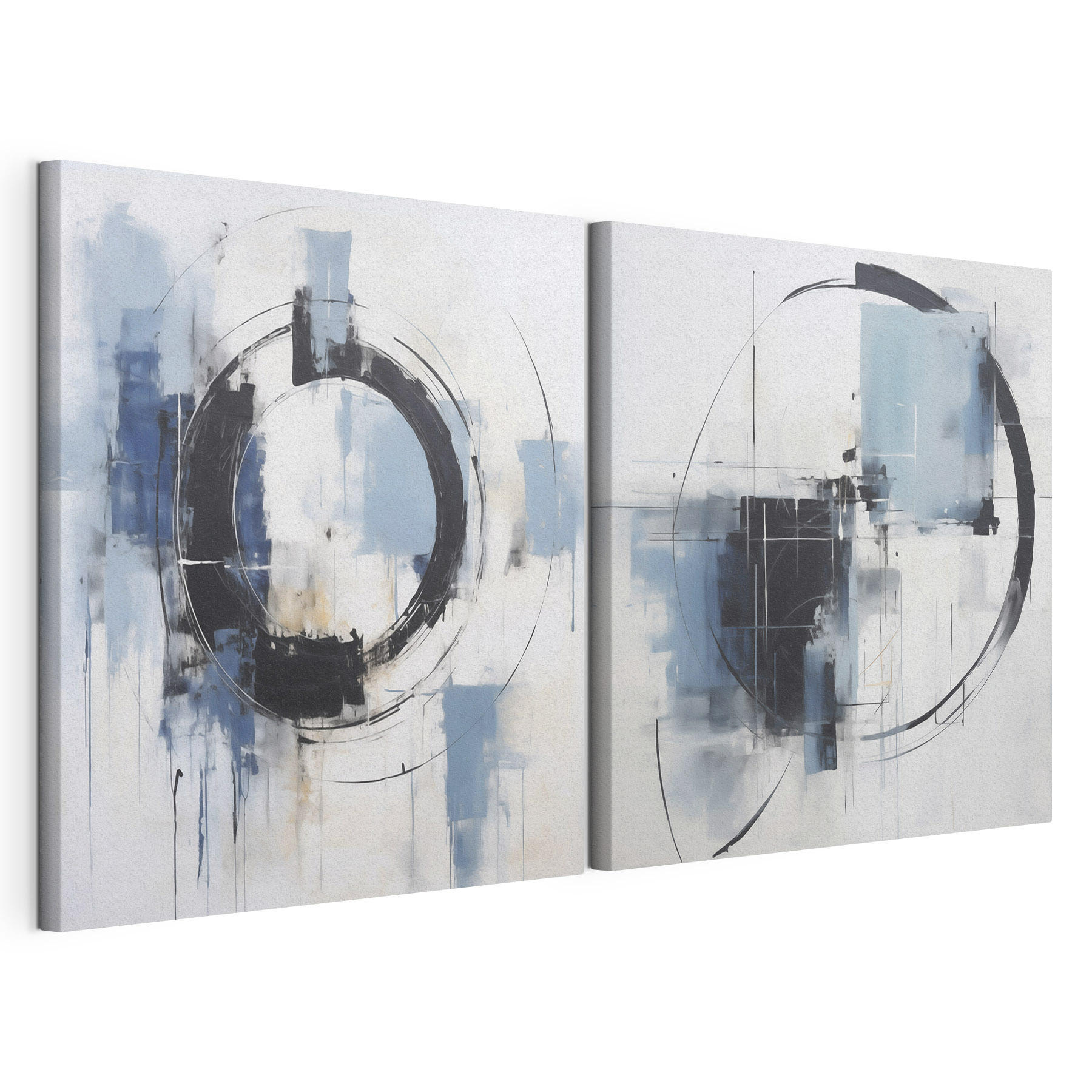 Two paintings of a circle Two paintings of a circle