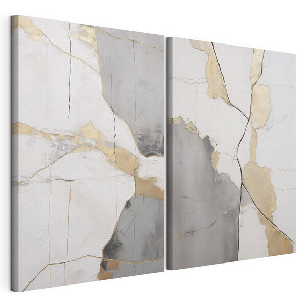 Impression sur toile modulaire Des contrastes saisissants dans l'art moderne