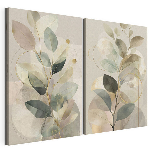 Les teintes douces de la beauté de la nature Impression sur toile modulaire Les teintes douces de la beauté de la nature
