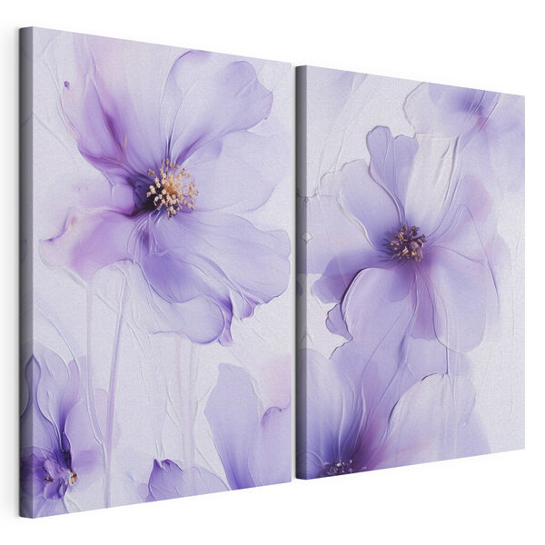 Collage de fleurs Impression sur toile modulaire Collage de fleurs