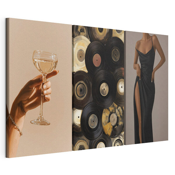 Impression sur toile modulaire Vive le style et la musique ! (UGS : m30696) Impression sur toile modulaire Impression sur toile modulaire Vive le style et la musique ! (UGS : m30696)