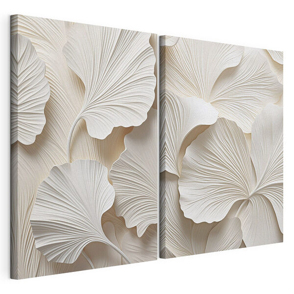 Des superpositions délicates inspirées de la nature Impression sur toile modulaire Des superpositions délicates inspirées de la nature