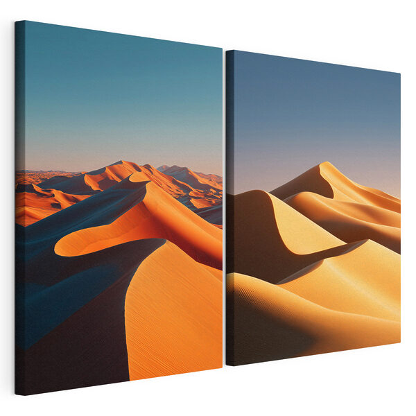 Comparaison des dunes de sable Impression sur toile modulaire Comparaison des dunes de sable