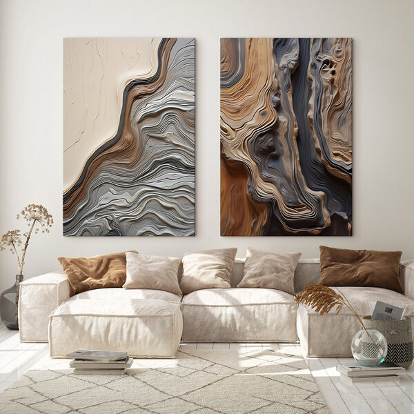 - Flowing lines in harmonious colors - Flowing lines in harmonious colors